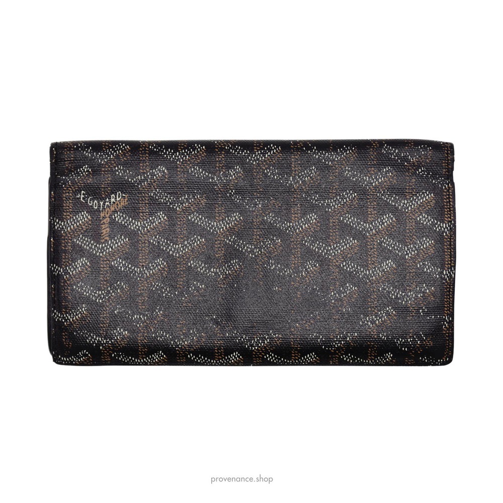 🔴 Goyard Richelieu Long Wallet - Black Goyardine
